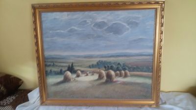 František Pulec - Kupky sena (kopie dle Sedláčka)