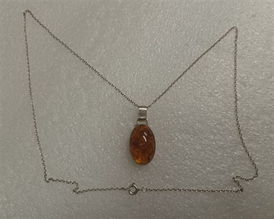 Větší náhrdelník s jantarem