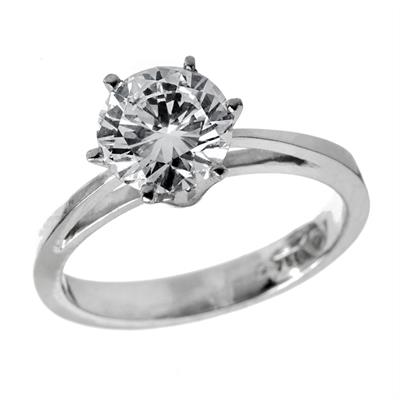 Luxusní zlatý prsten s briliantem 1,21 ct