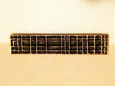 Laszlo Dömötör - brož s geometrickým dekorem