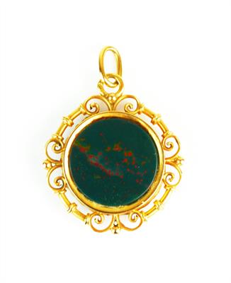 Zlatý závěs s heliotropem