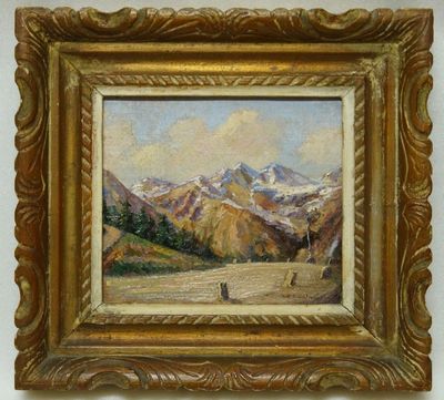 Cesta v horské krajině - Alois ZLATNÍK, olejomalba