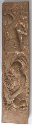 Jan Hána - Reliéf s chlapcem a dívkou