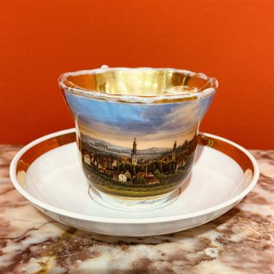 WALBRZYCH - TIELSCH, ŠÁLEK S VEDUTOU MĚSTA BIEL