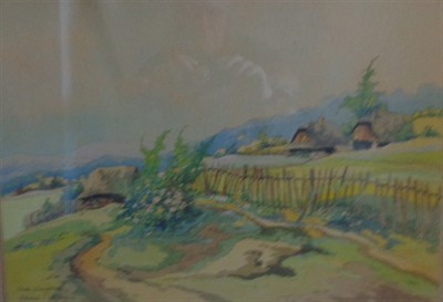 Obraz akvarel Karel Toman - Z beskyd
