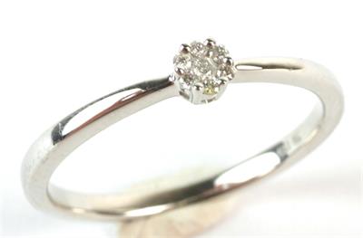 Zlatý prsten s brilianty