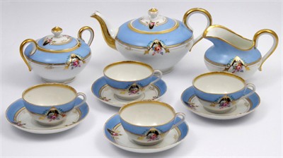 Servis s ručně zlacenými festony - Doccia