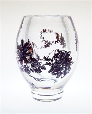 Masivní váza se zataveným dekorem - Jaromír ŠPAČEK