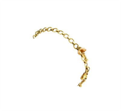 Zlatý článkový náramek - žebrák