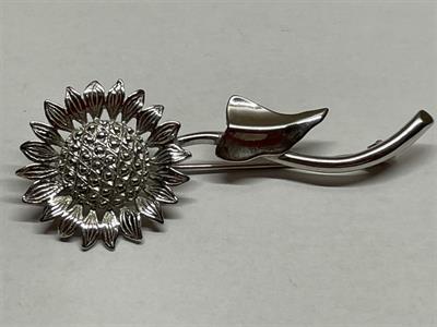 Stříbrná brož slunečnice 925