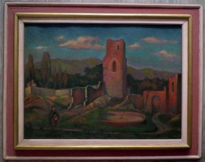 Fr. Viktor Mokrý: Romantická krajina.