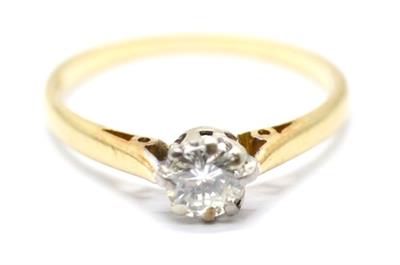 Zlatý prsten s diamantem