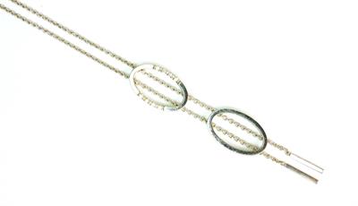 Zlatý náhrdelník s diamanty - HALADA