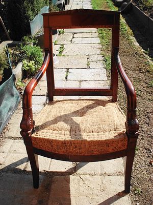 Křeslo -ořech  ,kol.roku 1820