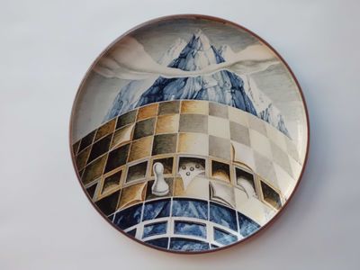 ANTONÍN  STIBŮREK KERAMICKÝ TALÍŘ