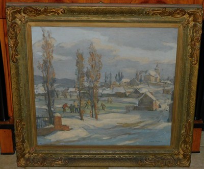 PAVEL ŠIMON - VÁNOČNÍ NÁLADA, velký olej