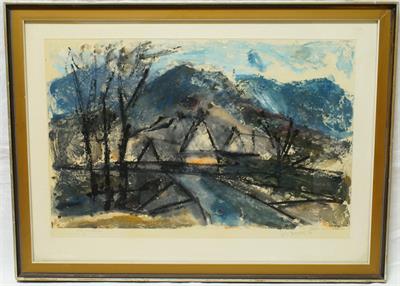 Jesenický motiv - Lubomír BARTOŠ, monotyp 1975