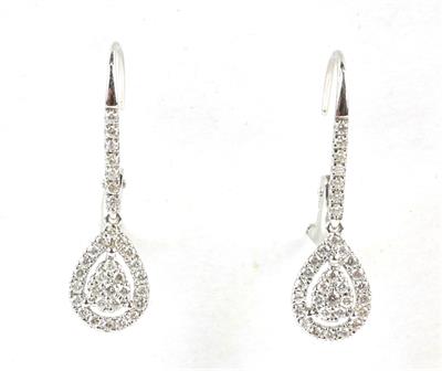 Zlaté náušnice s brilianty