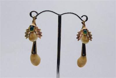 Zlaté náušnice s grandlemi