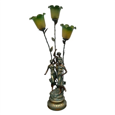 Auguste Moreau - Figurální lampa