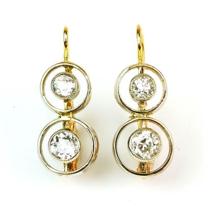 Zlaté náušnice sněhuláci