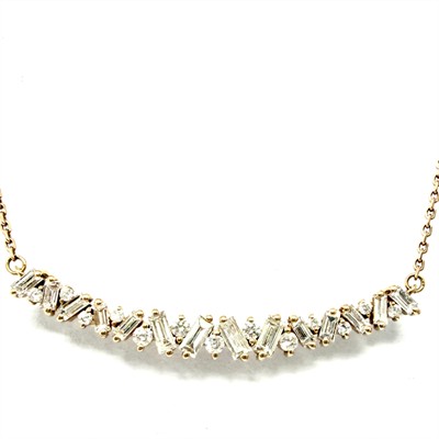 Zlatý náhrdelník s brilianty