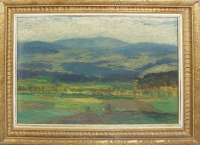 J. Konečný, krajina, olej na sololitu