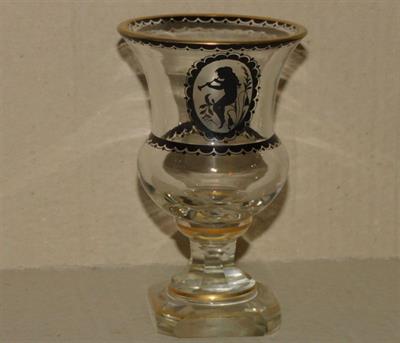 ART DECO SKLENICE - malba švarclotem