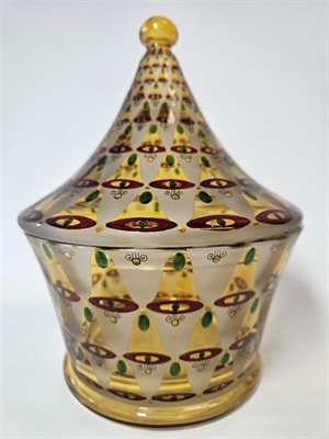 Secesni doza Bohemia Oertel. Johannes&Co. Haida Novy Bor