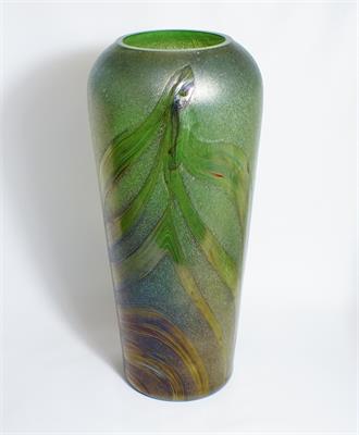 Velká secesní váza irisované sklo, pravděpod. sklárna LOETZ