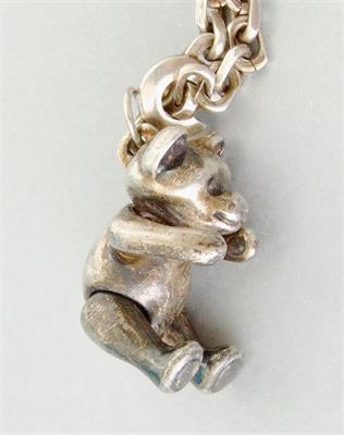 925 stříbrný přívěsek s medvídkem, punc.