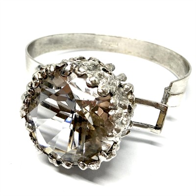 Originální stříbrný náramek s horským křištálem