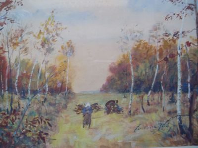 Svoboda Jaro - nar. 1879, Sběr klestí.