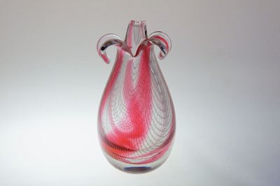 Váza HARRTIL - R. SCHWEDLER, M. METELÁK sklárna Harrachov