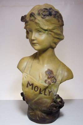 Velká secesní plastika dívky - MOLLY