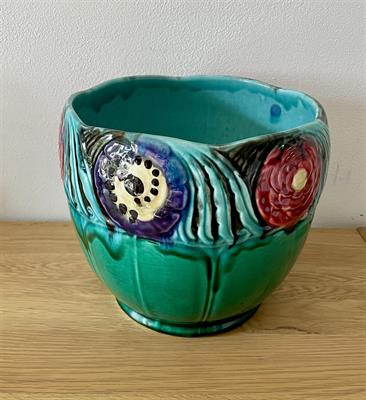 Květináč keramický, secesní.