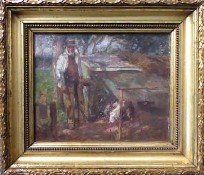 Harry Fiedler ( 1856-1935 ) - U kurníku