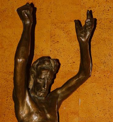 J. A. VÍTEK - JAN KŘTITEL, bronz, 90 cm výšky