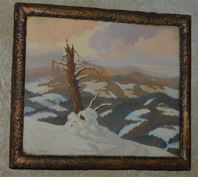 JARO KUČERA - návrh pro gobelín, SCHLATTAUER