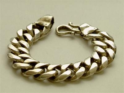 925 Ag článkový náramek netto 77 g