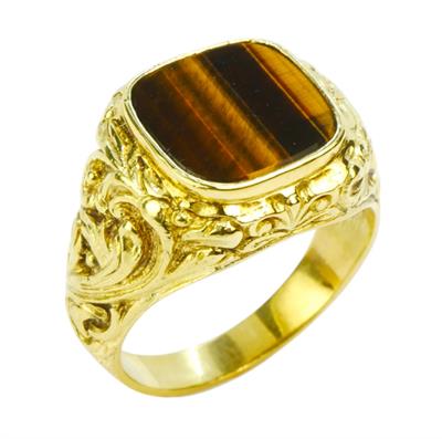 Zlatý prsten s tygřím okem