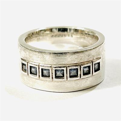 Stříbrný moderní prsten s topazy - Esprit