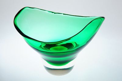 Mísa organických tvarů, sklo Oceanit - Milan METELÁK, Harrachov