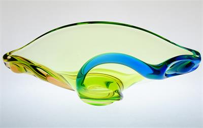 Mísa z kolekce hutního skla "OPERA"  Karel ZEMEK Mstišov