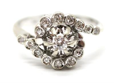 Zlatý prsten s diamanty