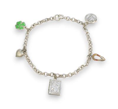 Stříbrný náramek "žebrák"