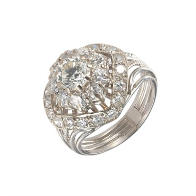 Zlatý prsten s přírodními diamanty 2,35 ct