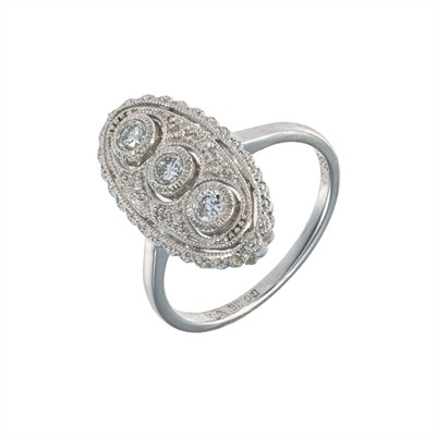 Zlatý prsten s přírodními diamanty 0,36 ct