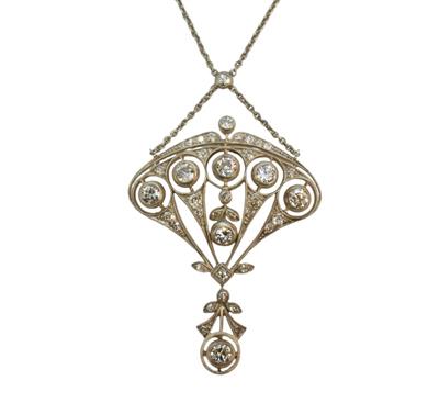 Briliantový náhrdelník Art Deco