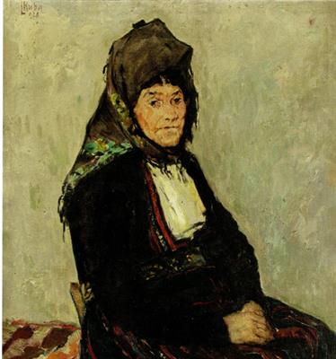 LUDVÍK KUBA - CINCARKA, olej 1928, publikováno